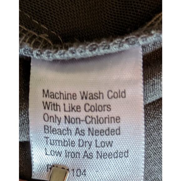 Kim Rogers Dress Pants 12 Charcoal Gray High Rise Straight Leg Pull On NEW - Picture 8 of 9